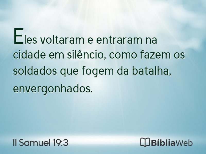 II Samuel 19:3 em imagem para compartilhar
