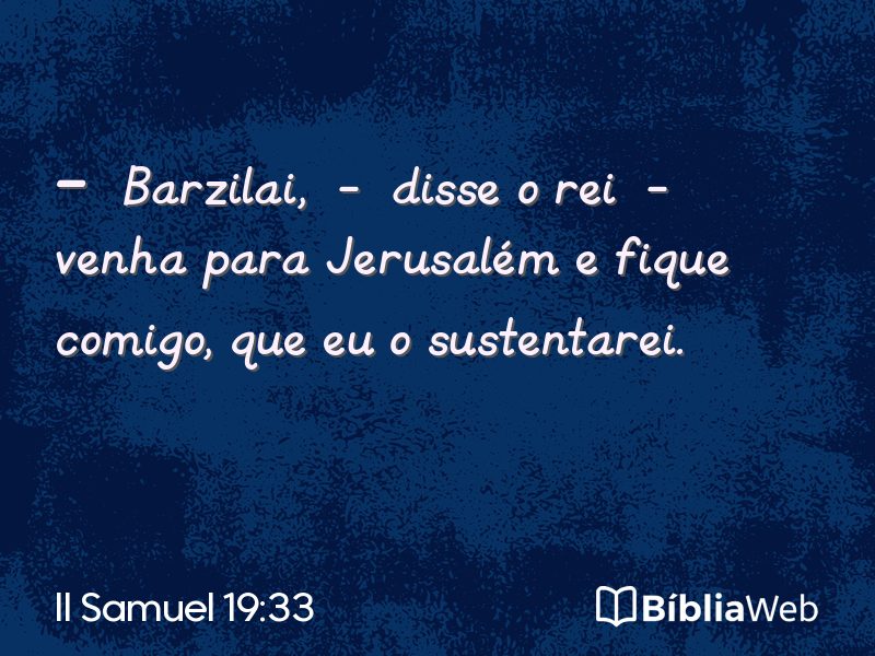 II Samuel 19:33 em imagem para compartilhar