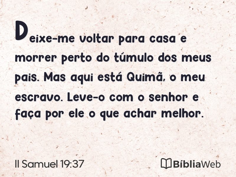 II Samuel 19:37 em imagem para compartilhar