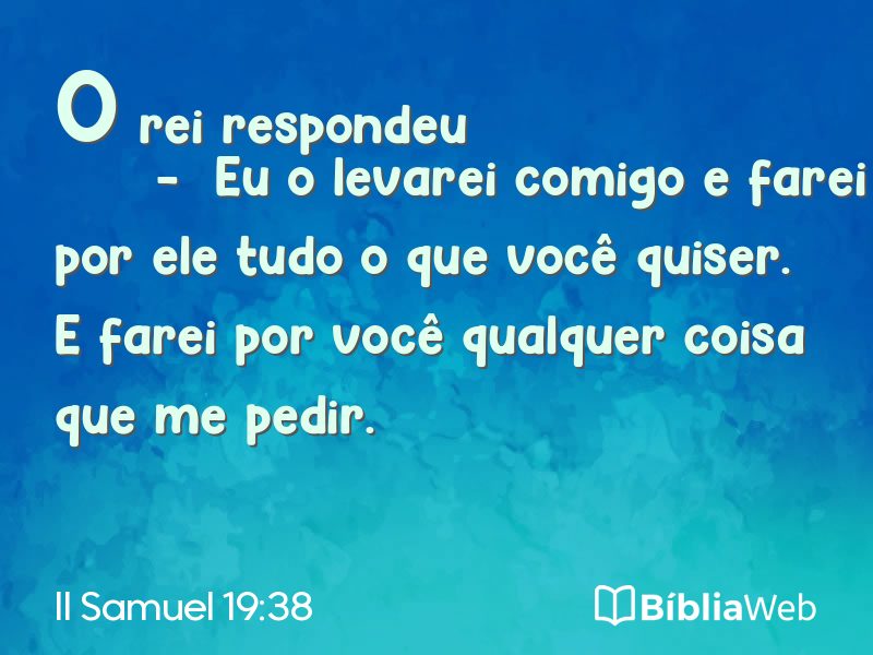 II Samuel 19:38 em imagem para compartilhar