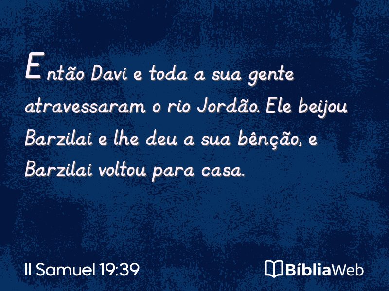II Samuel 19:39 em imagem para compartilhar