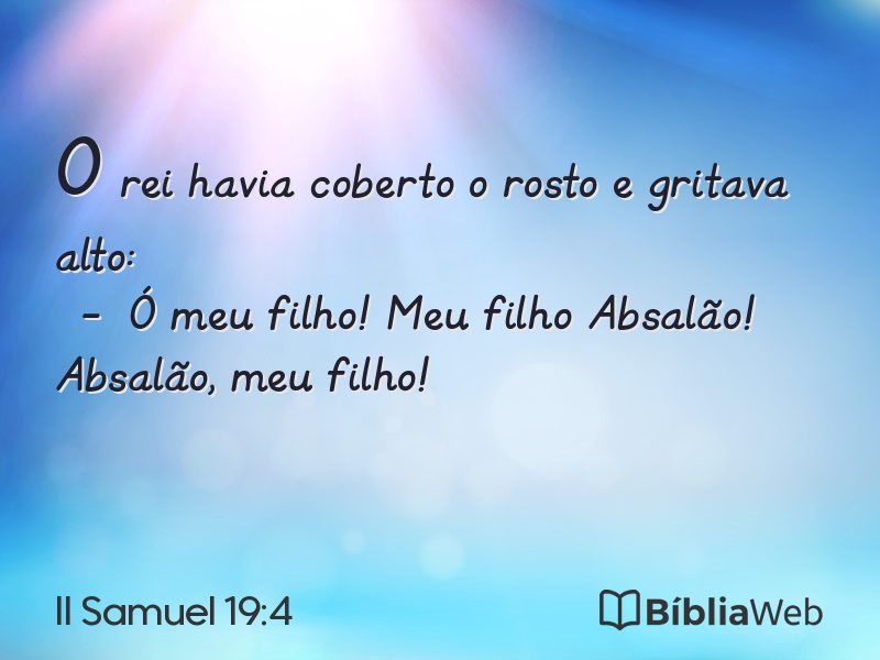 II Samuel 19:4 em imagem para compartilhar