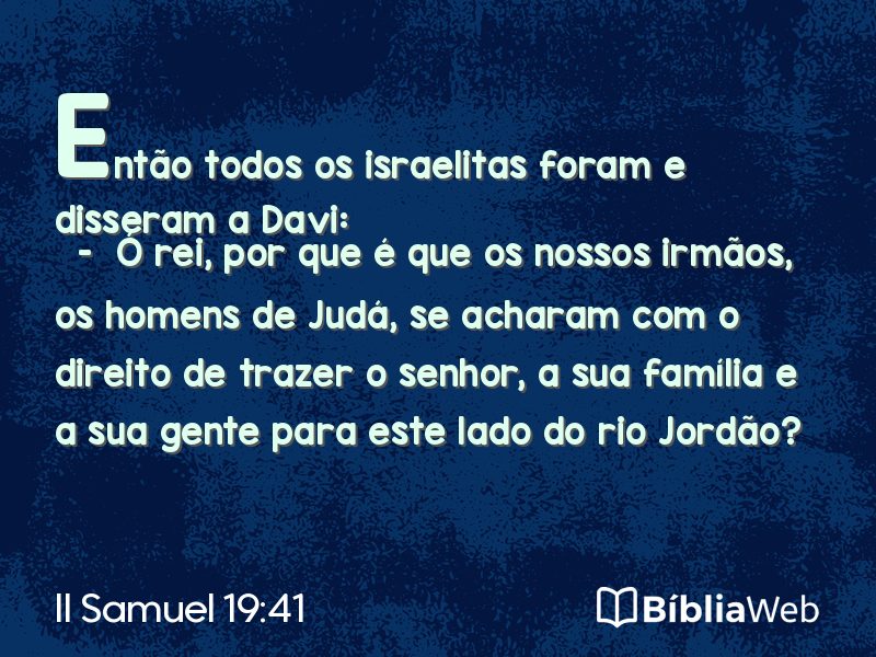 II Samuel 19:41 em imagem para compartilhar