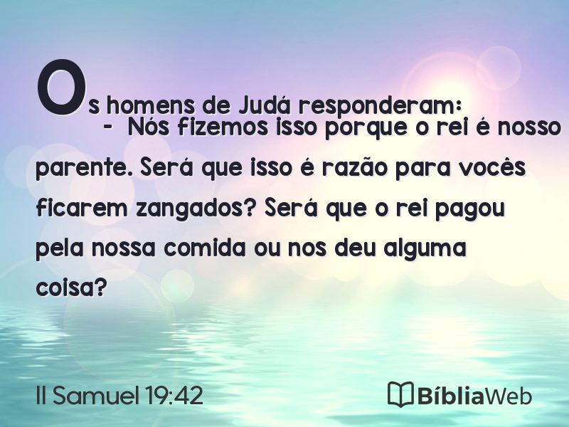 II Samuel 19:42 em imagem para compartilhar