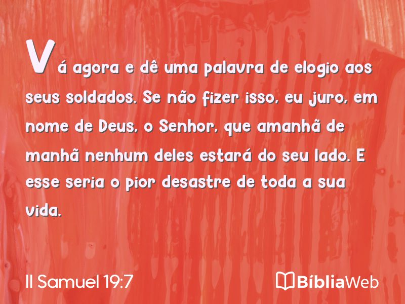 II Samuel 19:7 em imagem para compartilhar
