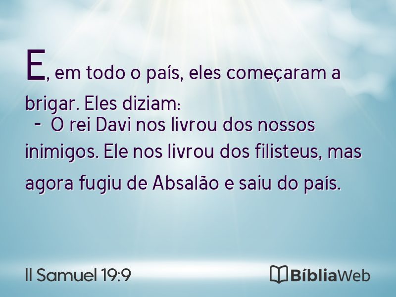 II Samuel 19:9 em imagem para compartilhar