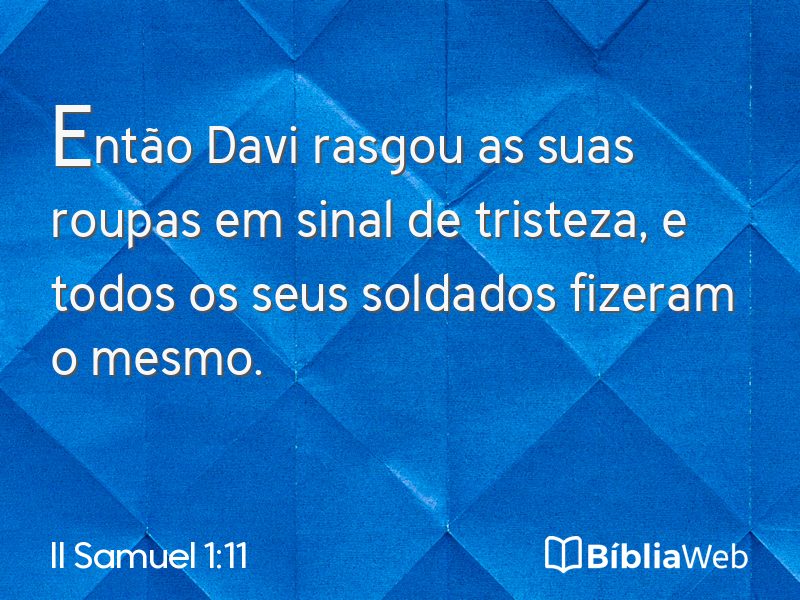 II Samuel 1:11 em imagem para compartilhar
