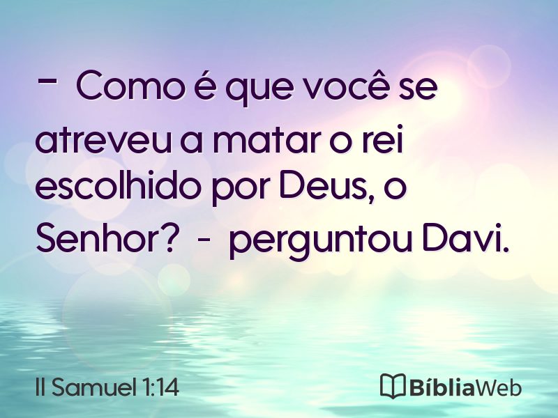II Samuel 1:14 em imagem para compartilhar