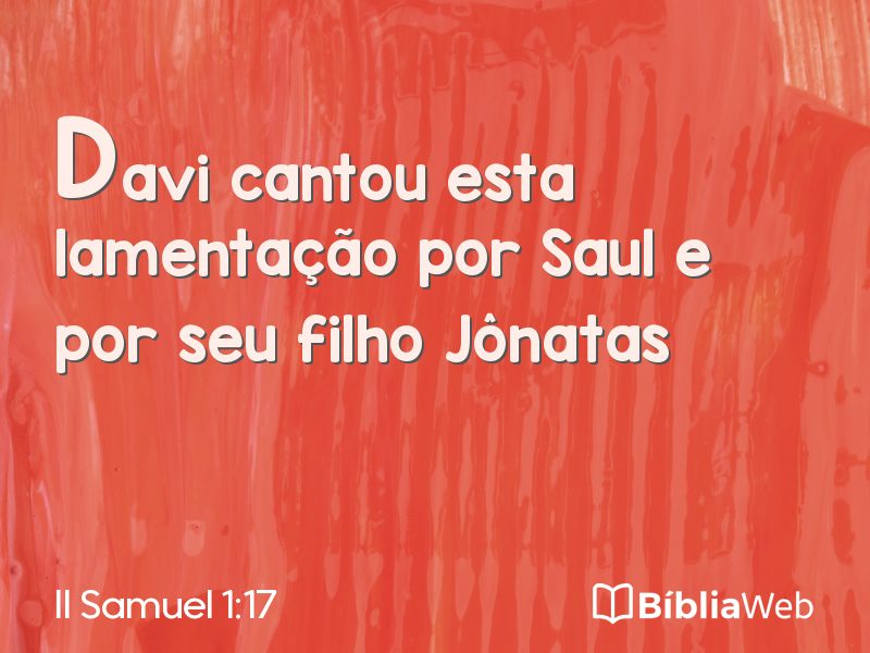 II Samuel 1:17 em imagem para compartilhar