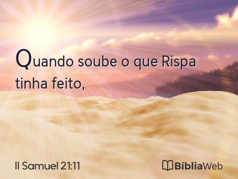 II Samuel 21:11 em imagem para compartilhar
