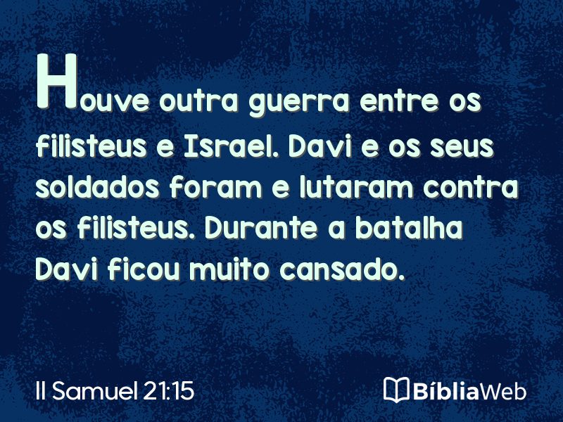 II Samuel 21:15 em imagem para compartilhar