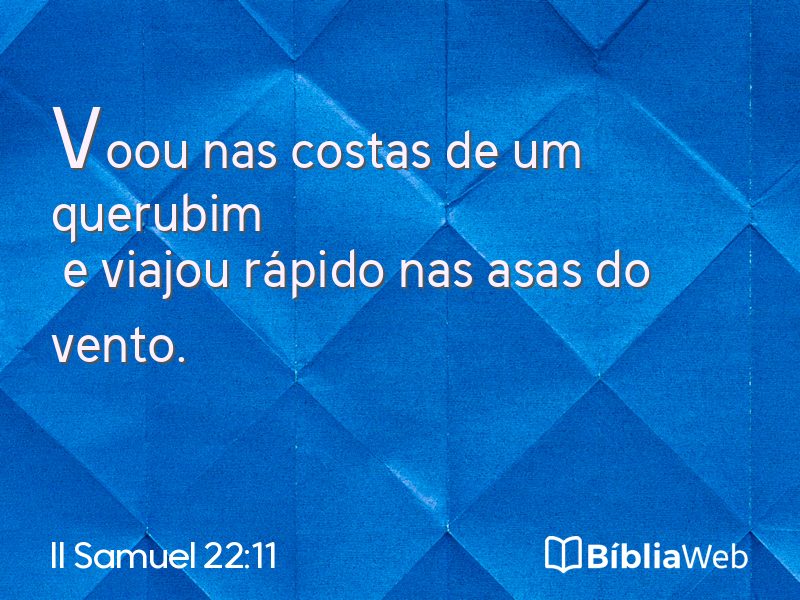 II Samuel 22:11 em imagem para compartilhar