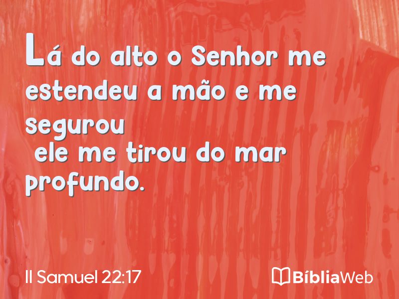 II Samuel 22:17 em imagem para compartilhar