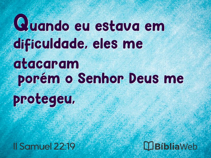 II Samuel 22:19 em imagem para compartilhar