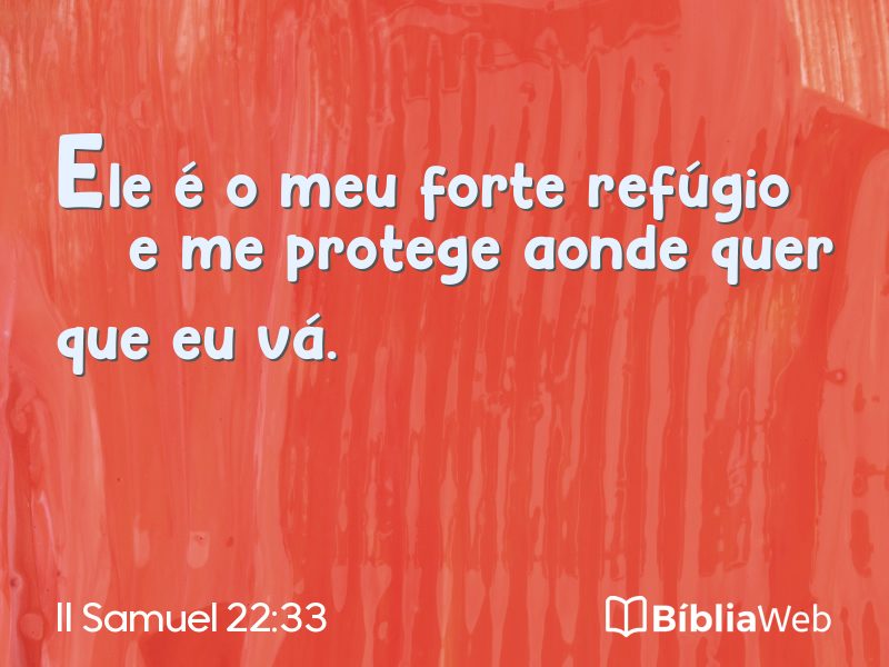 II Samuel 22:33 em imagem para compartilhar