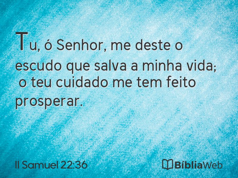 II Samuel 22:36 em imagem para compartilhar