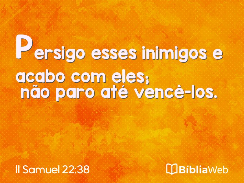II Samuel 22:38 em imagem para compartilhar