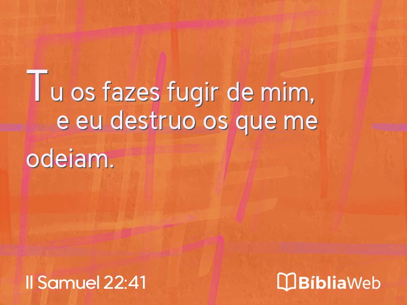 II Samuel 22:41 em imagem para compartilhar