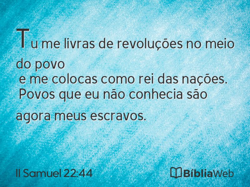 II Samuel 22:44 em imagem para compartilhar