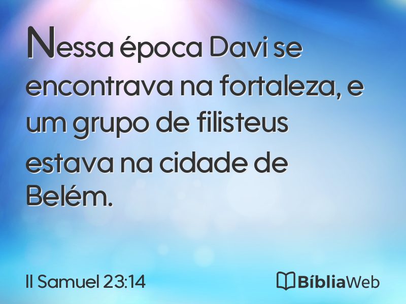 II Samuel 23:14 em imagem para compartilhar