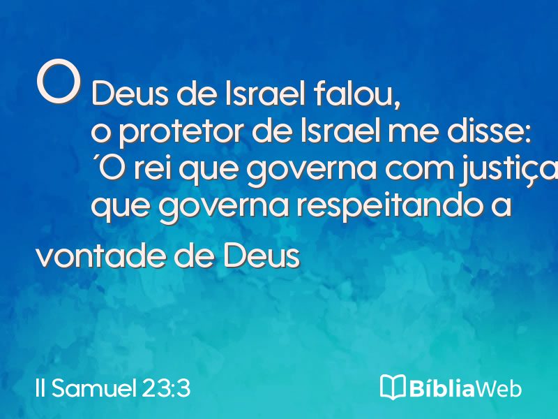 II Samuel 23:3 em imagem para compartilhar
