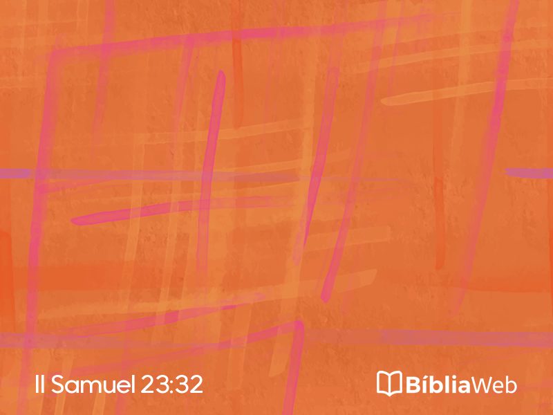 II Samuel 23:32 em imagem para compartilhar