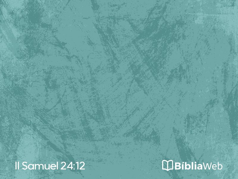 II Samuel 24:12 em imagem para compartilhar