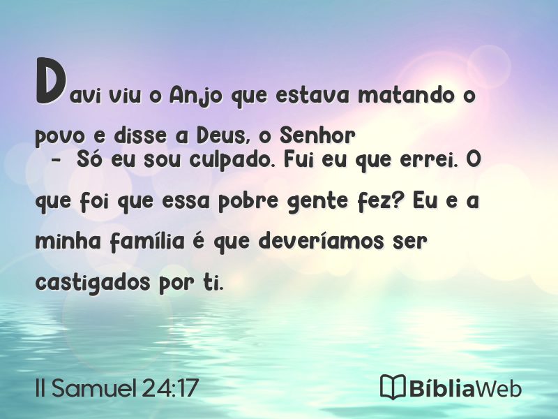 II Samuel 24:17 em imagem para compartilhar