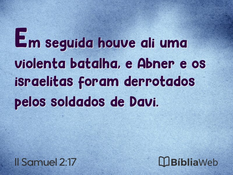 II Samuel 2:17 em imagem para compartilhar