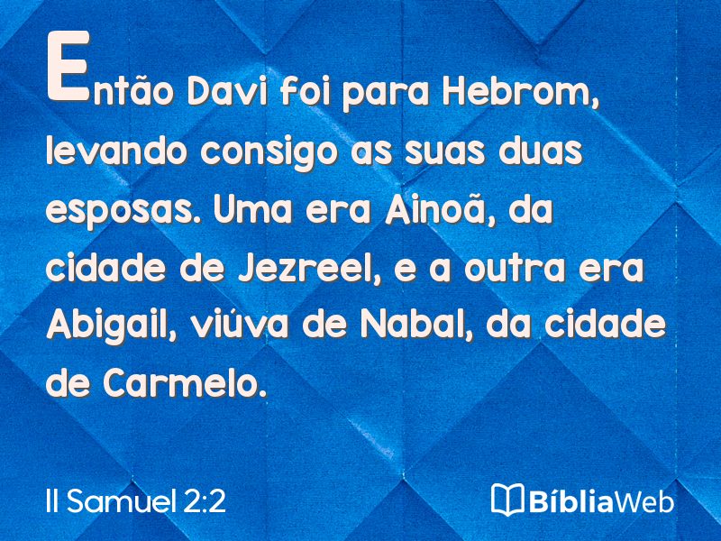 II Samuel 2:2 em imagem para compartilhar