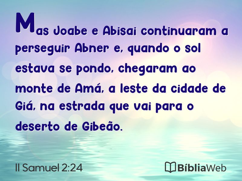 II Samuel 2:24 em imagem para compartilhar