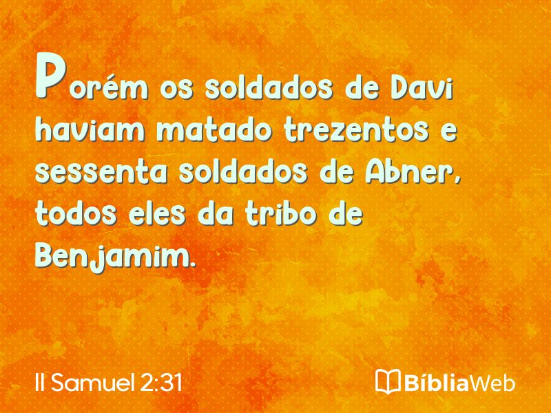 II Samuel 2:31 em imagem para compartilhar
