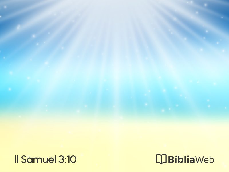 II Samuel 3:10 em imagem para compartilhar