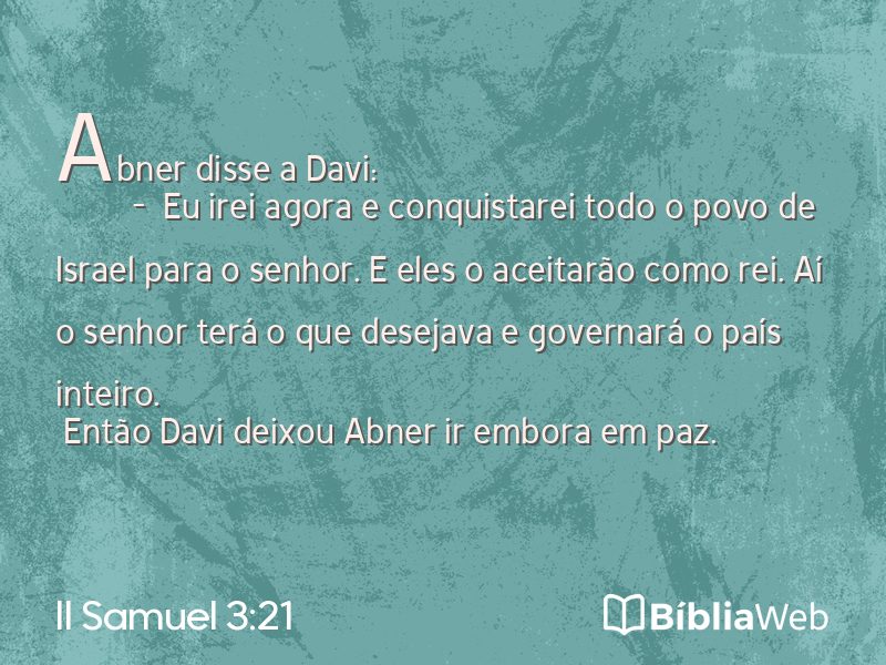 II Samuel 3:21 em imagem para compartilhar