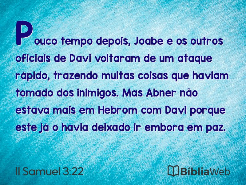 II Samuel 3:22 em imagem para compartilhar