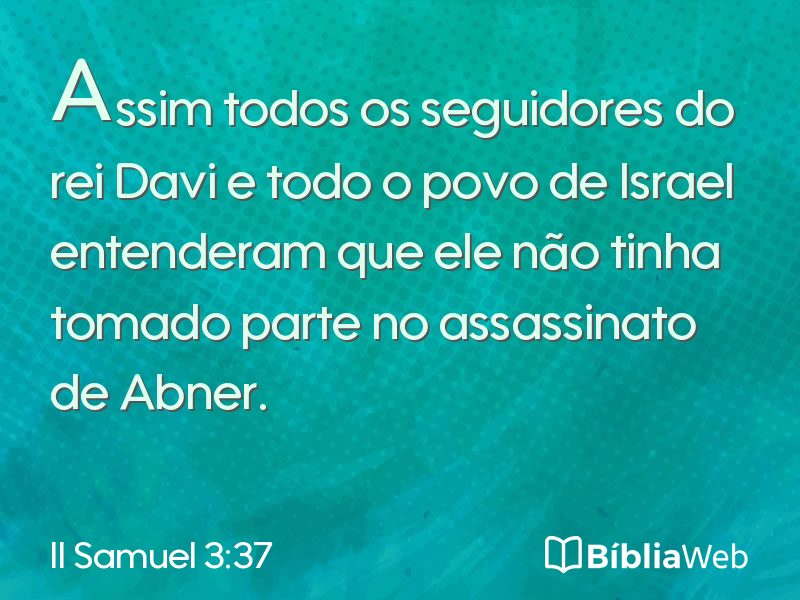 II Samuel 3:37 em imagem para compartilhar