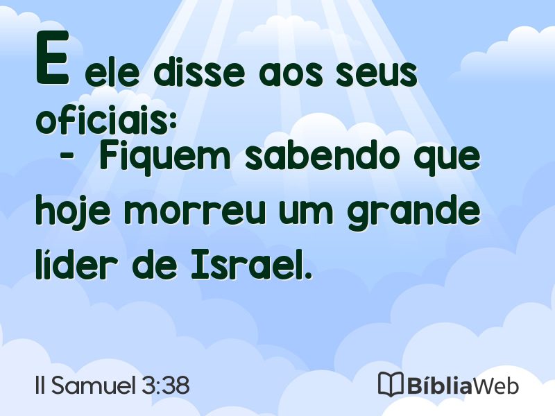 II Samuel 3:38 em imagem para compartilhar