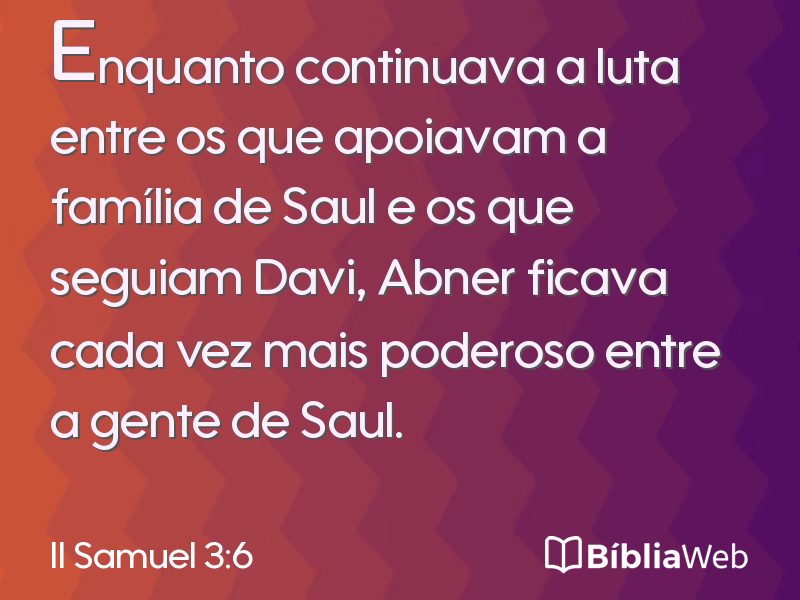 II Samuel 3:6 em imagem para compartilhar