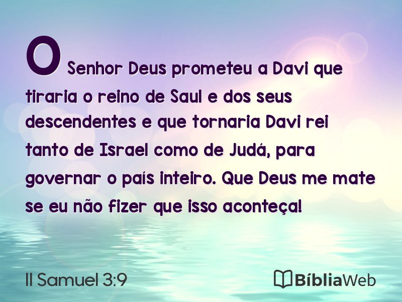 II Samuel 3:9 em imagem para compartilhar