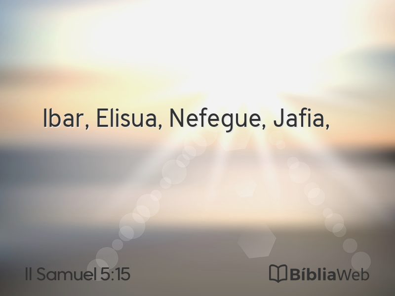II Samuel 5:15 em imagem para compartilhar