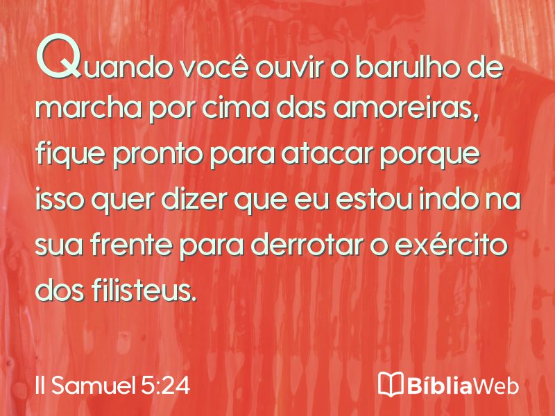 II Samuel 5:24 em imagem para compartilhar