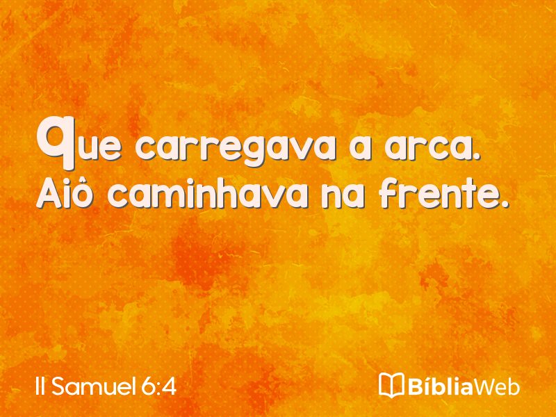 II Samuel 6:4 em imagem para compartilhar