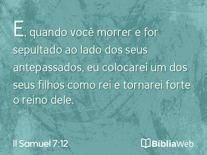 II Samuel 7:12 em imagem para compartilhar
