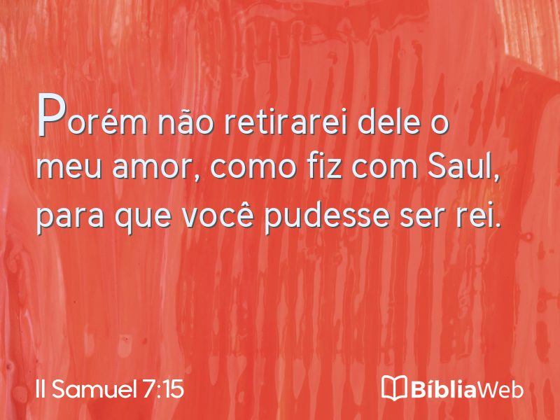 II Samuel 7:15 em imagem para compartilhar