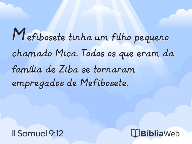 II Samuel 9:12 em imagem para compartilhar