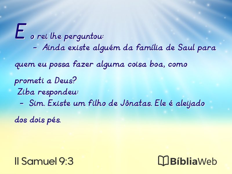 II Samuel 9:3 em imagem para compartilhar