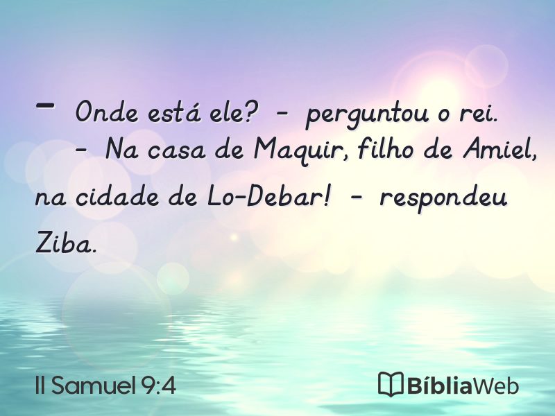 II Samuel 9:4 em imagem para compartilhar