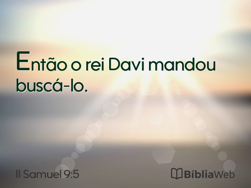 II Samuel 9:5 em imagem para compartilhar