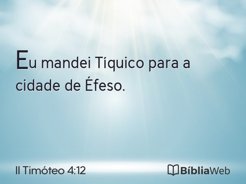 II Timóteo 4:12 em imagem para compartilhar