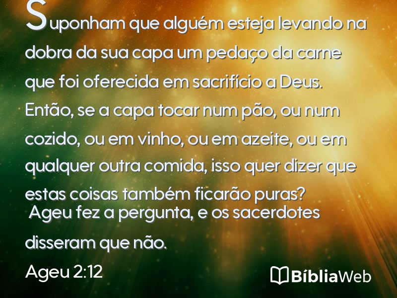 Ageu 2:12 em imagem para compartilhar